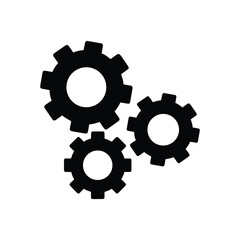 Interlocking Gears Illustrating Teamwork and Collaboration icon vector illustration