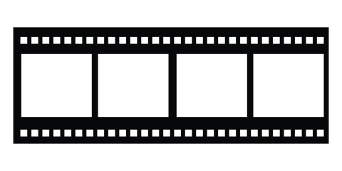 Blank Filmstrip frame vector illustration. cinema reel frame vector illustration
