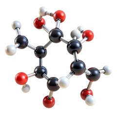 Obraz premium phosgene molecule on white background.jpg