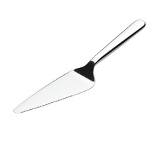 Fototapeta premium pie server with serrated edge, solid white background