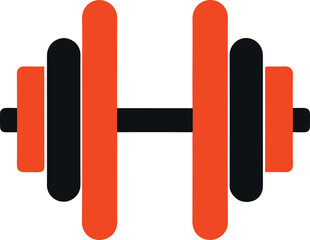vector illustration of a dumbbell