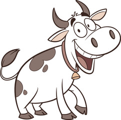 funny cow cartoon