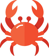 crab on white background