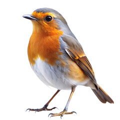 Obraz premium robin bird PNG, transparent background