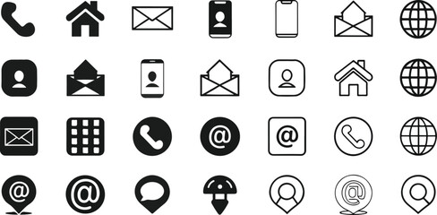 set of vector icons for design