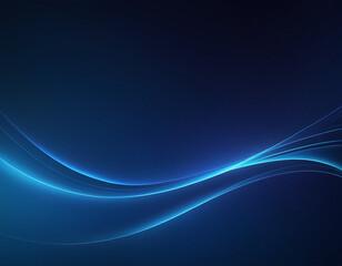 Digital Blue Flow – High-Tech Waveform Background with Glowing Curves and Deep Space Vibe