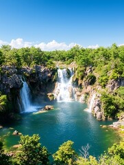 Fototapeta premium Waterfall Scenic View