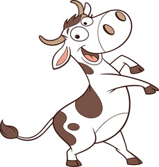 funny cow cartoon
