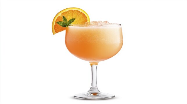 Snakebite cocktail isolated on white background. Generative AI