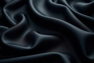 Fototapeta premium Intricate silk folds, dramatic shadows, midnight black , dramatic, apparel, folds