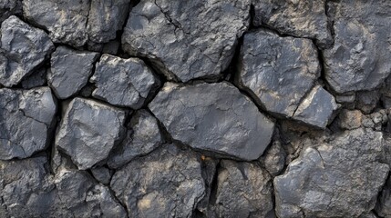 Fototapeta premium Volcanic Rock Texture Background. Generative AI