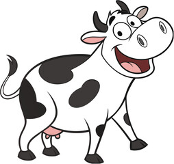 cow cartoon isolated