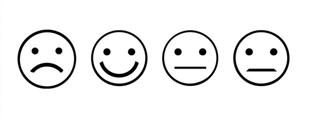 Emoticons expressing different feelings.