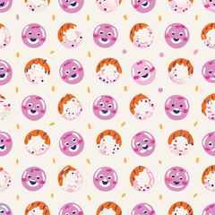 Bakery Kids Pastel Donuts Pattern