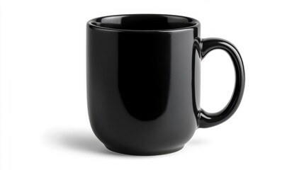 Graphite mug mockup isolated on white background. Generative AI