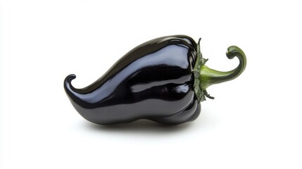 Black pepper on white background. Generative AI