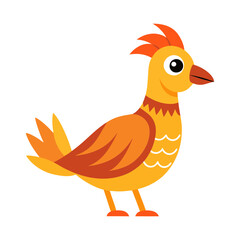 Quail funny animal cartoon vector illustration