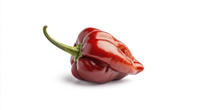 Rocoto pepper isolated on white background. Generative AI