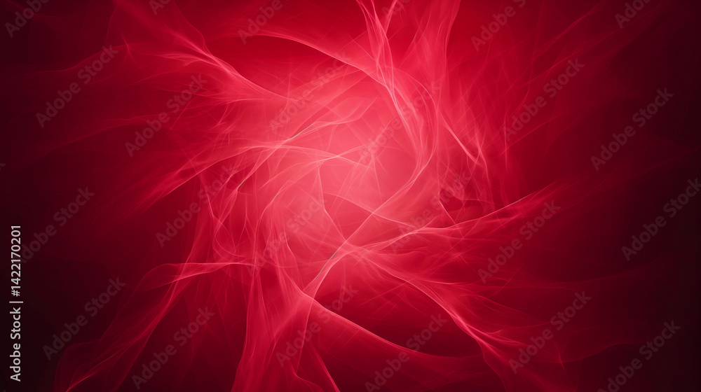Poster abstract red vortex with swirling lines creating a mesmerizing and dynamic visual effect in the cent