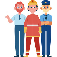 Celebrating the Brave Heroes of Labour Day with Police, Firefighters, and Teachers