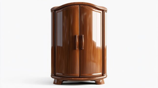 Chifferobe furniture isolated on white background. Generative AI