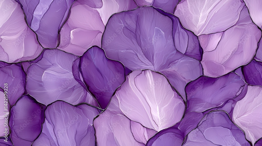Fototapete close up of purple flowers with a purple background. the flowers are arranged in a way that creates 