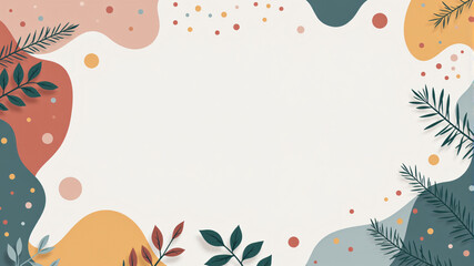 Vibrant Nature-Themed Decorative Background