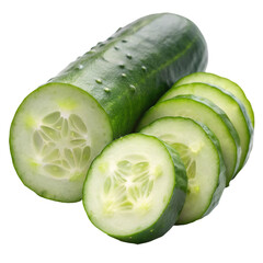 cucumber on white background