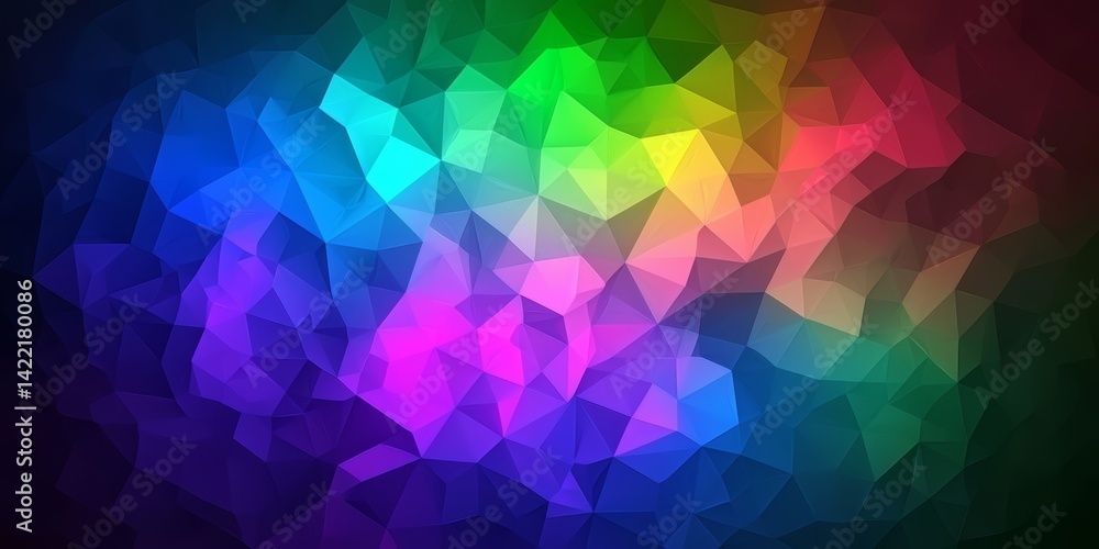Poster colorful abstract background with a rainbow of colors. the background is made up of many small squar