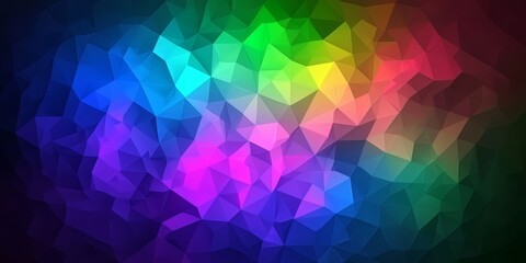 Obraz premium Colorful abstract background with a rainbow of colors. The background is made up of many small squares, each with a different color. Scene is vibrant and energetic, with a sense of movement