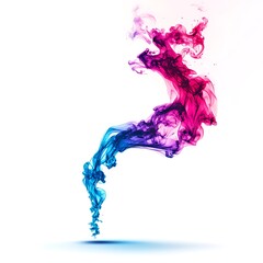 Fototapeta premium Colorful Swirling Ink in Water Creating Abstract Art Design