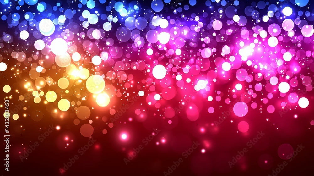 Fototapete colorful background with many small circles. the circles are of different sizes and colors. the back