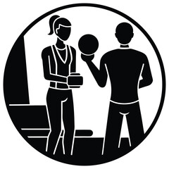 business man and woman