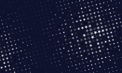 Abstract Halftone Vector Pattern in Deep Blue Gradient with Star Dots, Ideal for Modern Wallpapers, Digital Art, Trendy Design Project