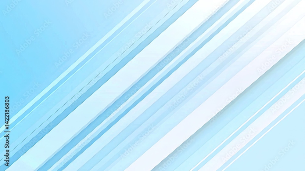 Aufkleber abstract light blue background with diagonal geometric lines and soft gradients