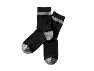 Black Crew Socks: Comfortable Ankle Socks for Men and Women on white background