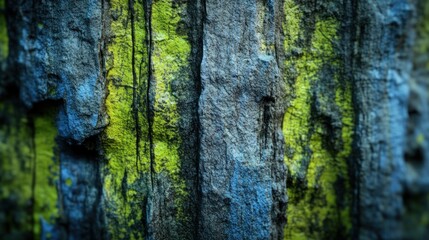 Obraz premium Close-up view of textured, mineral-streaked stone.