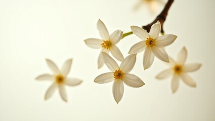 Obraz premium Delicate White Flowers in Soft Light