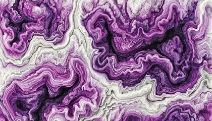 Abstract Purple Swirls and Waves Pattern for Background Design