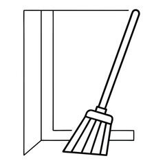 broom and shovel