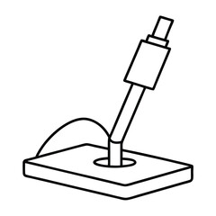 vector illustration of a microscope