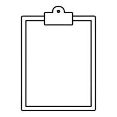 clipboard with paper