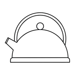 Fototapeta premium restaurant cloche icon on white background