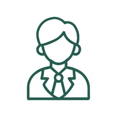 Obraz premium Female lawyer avatar in suit – legal professional icon