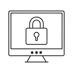 lock icon vector illustration