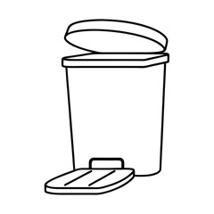 trash can vector illustration