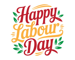 Happy Labour Day typography t shirt design . Labor Day 1 May. Design template. Vector illustration.