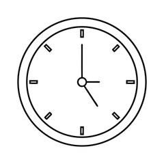 clock isolated on white