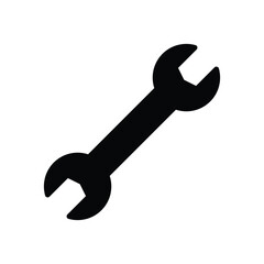 Tools and Service icons set. Wrench, wrench glyph icon. Settings and repair, service sign - stock vector.