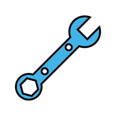 Tools and Service icons set. Wrench, wrench glyph icon. Settings and repair, service sign - stock vector.